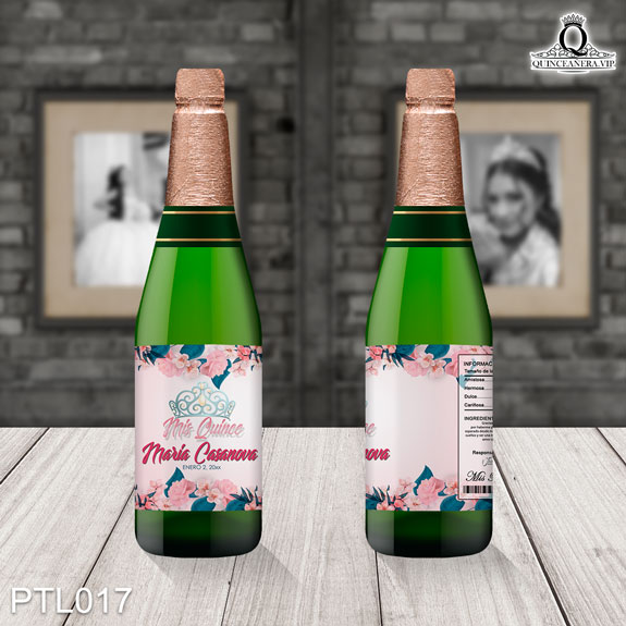 Invitaciones de Quinceañera de Flores Coronas PTL017 - PTL017