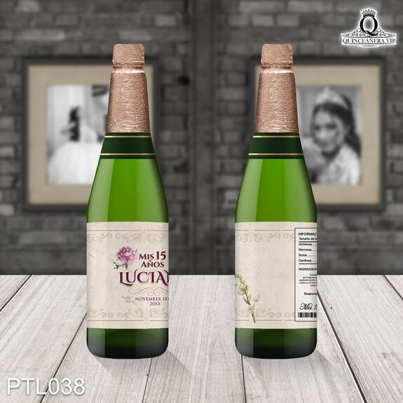 Invitaciones de 15 Años de Vintage Papel viejo PTL038