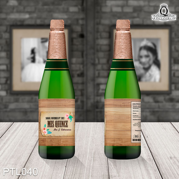 Invitaciones de Quinceañera de Vaquero madera vieja PTL040 - PTL040