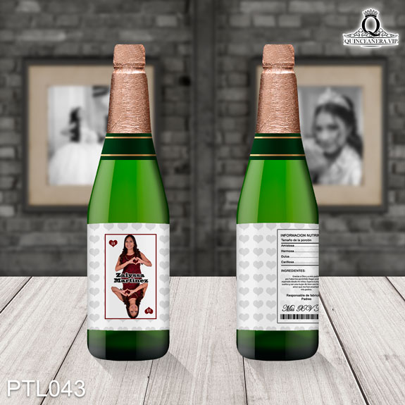 Invitaciones de Quinceañera de Póker corazones PTL043 - PTL043