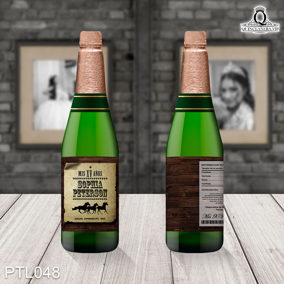 Invitaciones de Quinceañera de Vaquero Caballos PTL048 - PTL048