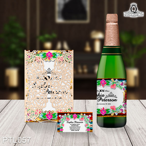 Invitaciones de 15 Años de Zarape Mexicano PTL057