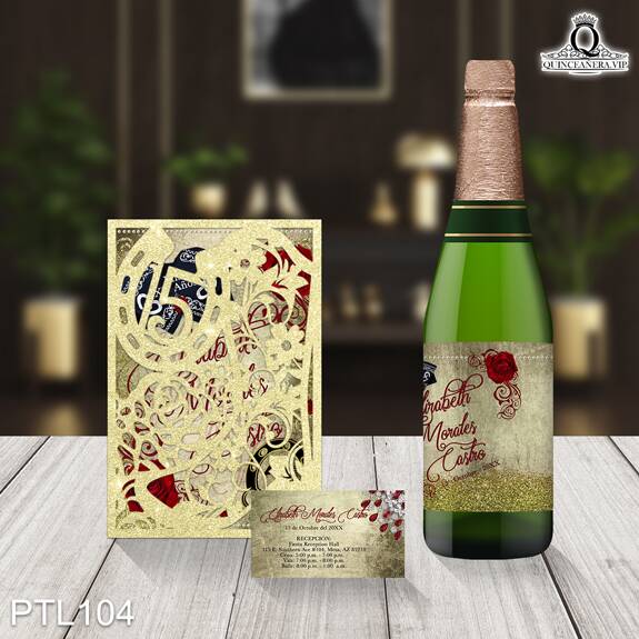 Invitaciones de Quinceañera Vaquera Charra PTL104 - PTL104