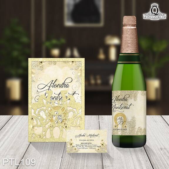 Invitaciones de Quinceañera de Vaquero herraduras PTL109 - PTL109