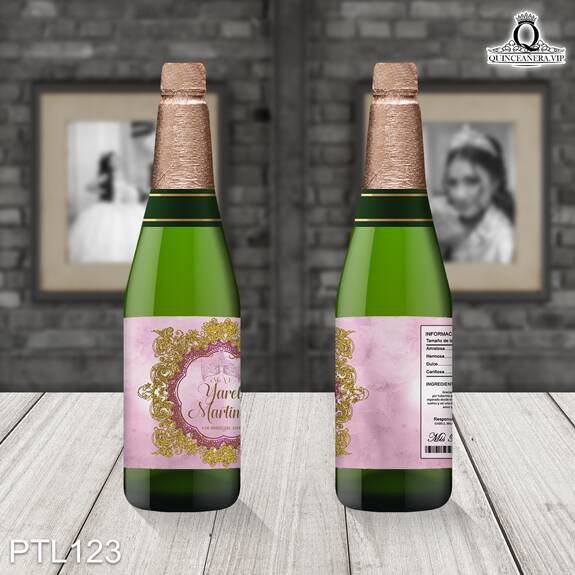 Invitaciones de 15 Años de Coronas Glitter PTL123