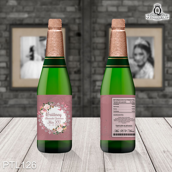 Invitaciones de 15 Años de Mariposas Flores PTL126