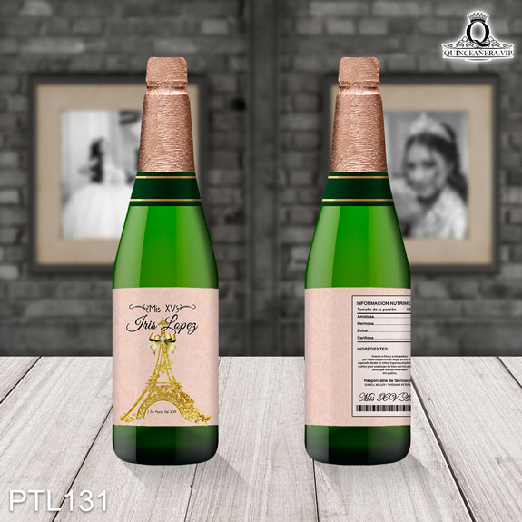 Invitaciones de 15 Años de Torre de Paris Diamantes PTL131