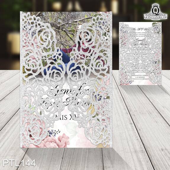 Invitaciones de Quinceañera de Bouquet Floral PTL144 - PTL144