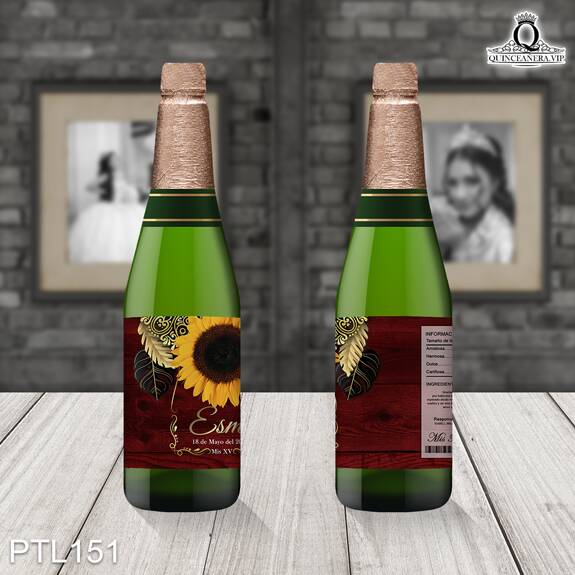 Invitaciones de Quinceañera de Flores girasoles PTL151 - PTL151