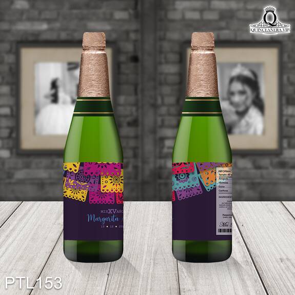 Invitaciones de 15 Años de Papel Picado Mexicano PTL153