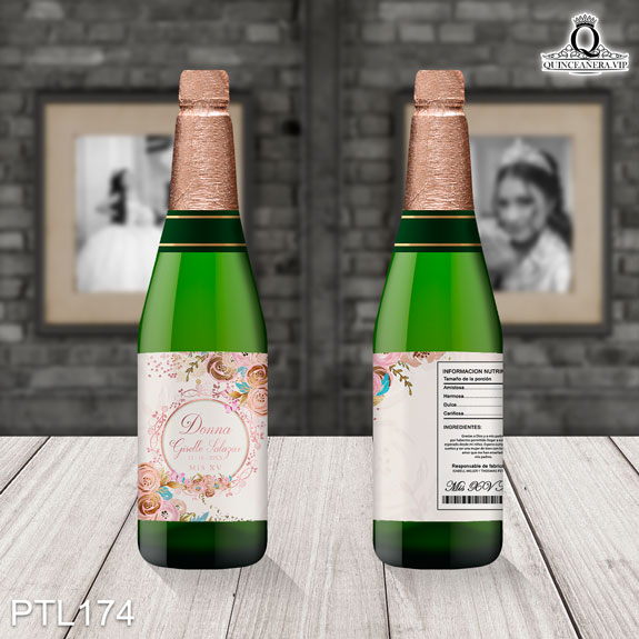 Invitaciones de Quinceañera de Flores mariposas PTL174 - PTL174