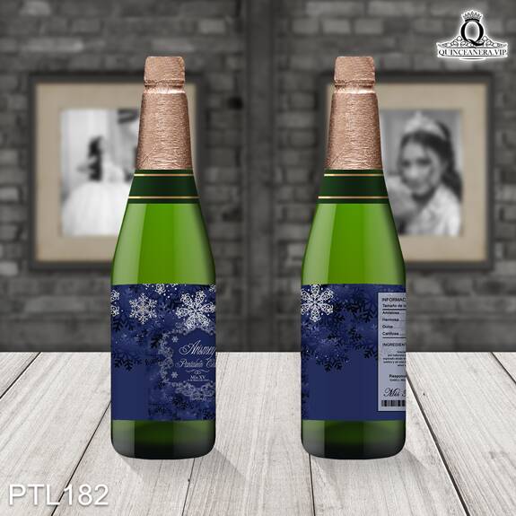 Invitaciones de 15 Años de Copos de Nieve Emblema PTL182