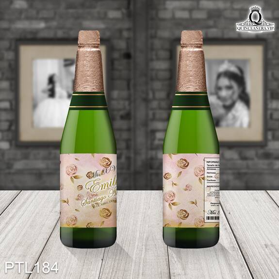 Invitación de 15 años de tema Floral PTL184