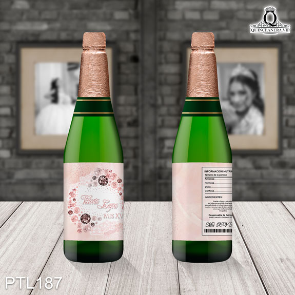 Invitaciones de Quinceañera de Glamuroso Flores PTL187 - PTL187