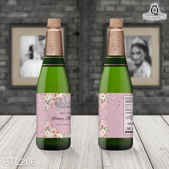 Invitaciones de Quinceañera de Flores Coronas PTL206 - PTL206