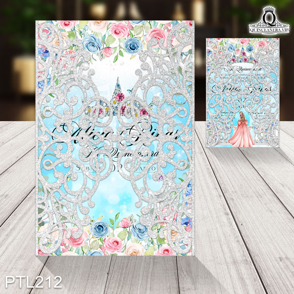 Invitaciones de 15 años de la Princesa Aurora - PTL212