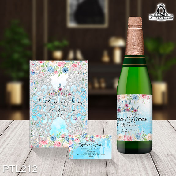 Invitaciones de 15 años de la Princesa Aurora - PTL212