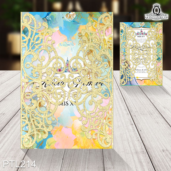 Invitaciones de Quinceañera de la Bella Durmiente - PTL214