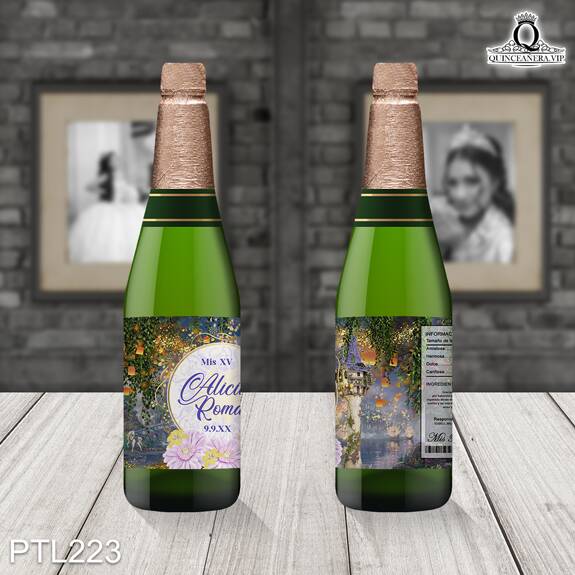 Invitaciones de 15 años de la Princesa Rapunzel - PTL223