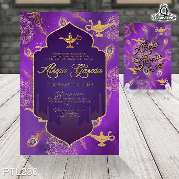 Invitaciones de 15 años de Jasmín - PTL230