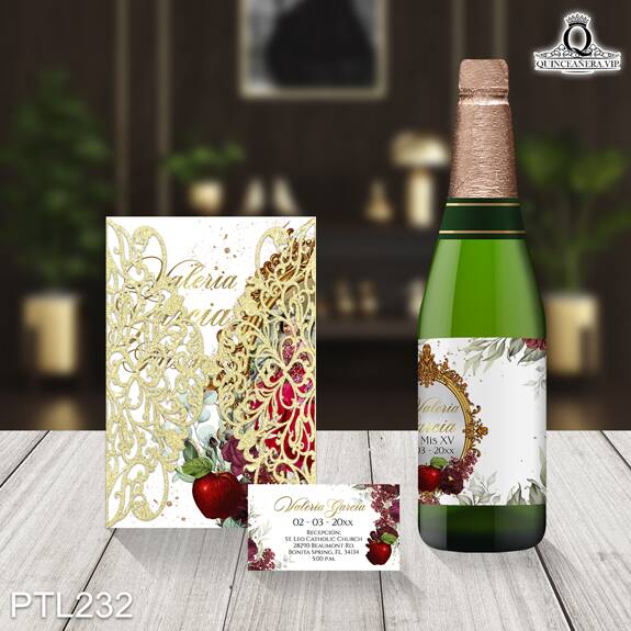 Invitaciones de xv años de Blanca Nieves - PTL232