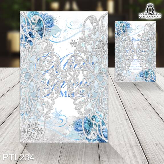 Invitaciones del Castillo de la Princesa Elsa - PTL234