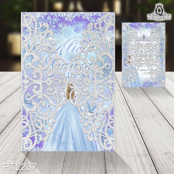 Invitaciones de xv años de Elsa de Frozen - PTL237