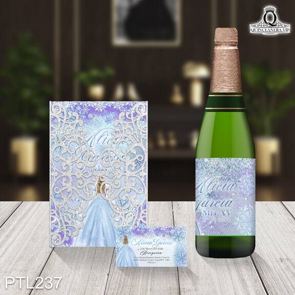 Invitaciones de xv años de Elsa de Frozen - PTL237