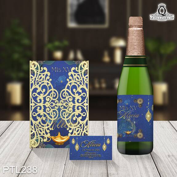 Invitaciones de Quinceañera de Aladdin - PTL238