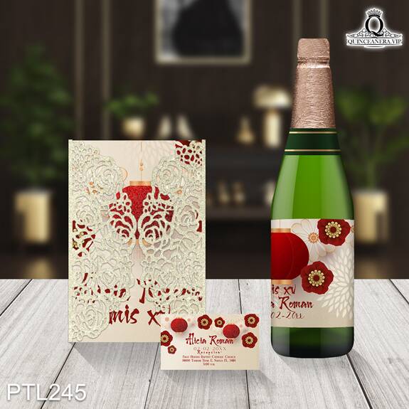 Invitaciones de Quinceañera de la Princesa Mulán - PTL245