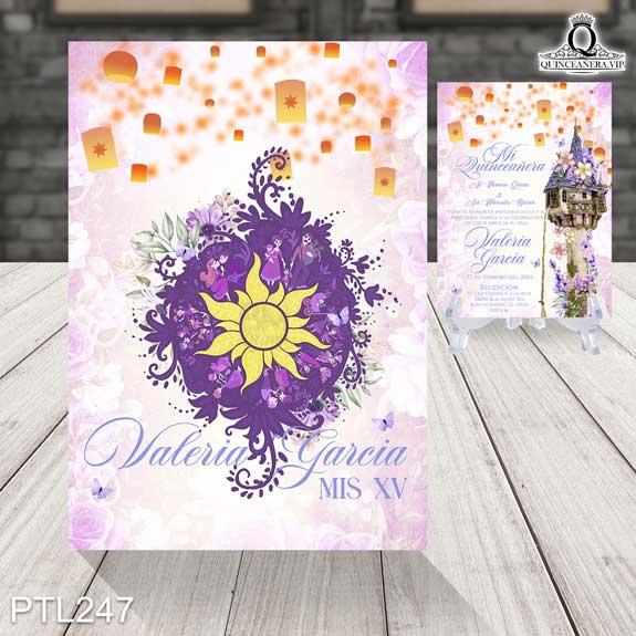 Invitaciones de la Torre de Rapunzel - PTL247